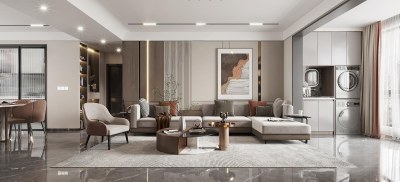 现代客餐厅3D模型下载